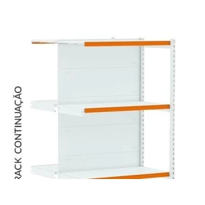 Gondola Rack Modulo Continuação 1,96 x 92 x 60 C/ 4 Bandejas Amapá