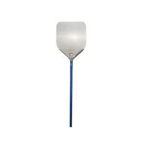 Pá para Enfornar Pizza Alumínio 30,5×35,5 c/Cabo em Alumínio Azul 120cm