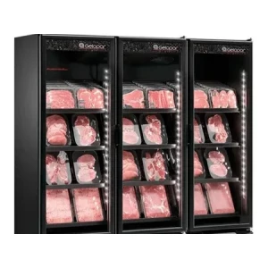 Refrigerador/Expositor Vertical Conveniência Cerveja E Carnes GCBC-1450 LB PR All Black c/ LED