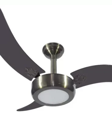 Imagem  Ventilador De Teto Lux Led Fumê 3 Pás Mdf Pto 110v