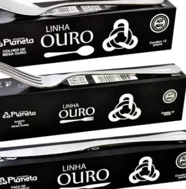 Imagem Talheres Inox Linha Ouro Restaurante Bar Buffet 