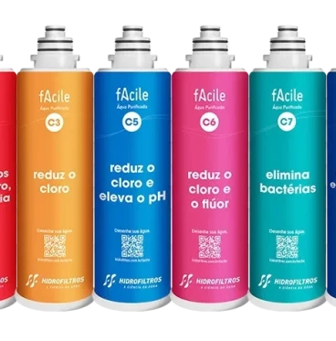 Imagem LINHA COMPLETA DE REFIL FACILE - HIDROFILTROS 